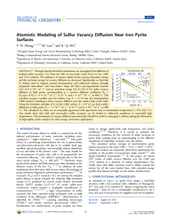 Atomistic Modeling of Sulfur Vacancy Diffusion Near