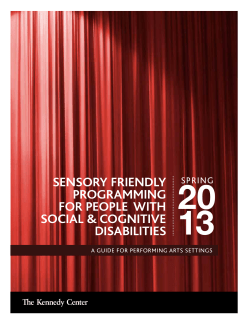 sensory friendly programming for people with