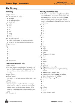 Answer Keys - Penguin Readers