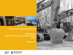 Barloworld Equipment Russia