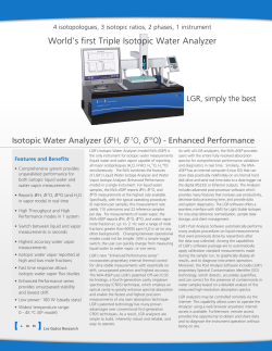 Isotopic Water Analyzer