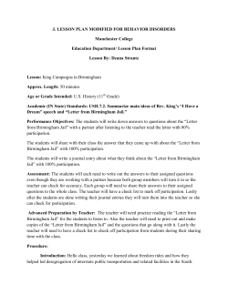 J. LESSON PLAN MODIFIED FOR BEHAVIOR DISORDERS