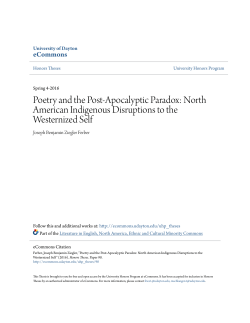 Poetry and the Post-Apocalyptic Paradox: North