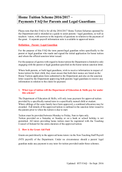 Home Tuition Scheme2016/2017 - Department of Education and Skills