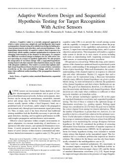 Adaptive Waveform Design and Sequential Hypothesis Testing for