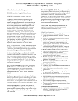 Associate of Applied Science Degree in Health Information