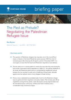 briefing paper - BADIL Resource Center