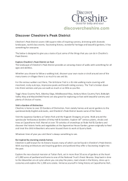 Discover Cheshire`s Peak District