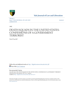death squads in the united states: confessions of a government