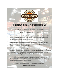Fundraising Program Letter