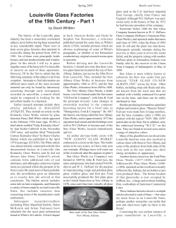 Louisville Glass Factories of the 19th Century