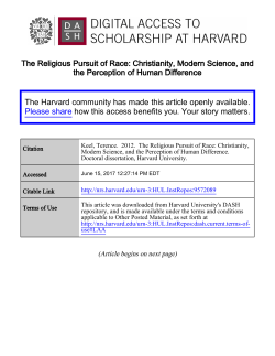 The Religious Pursuit of Race - Digital Access to Scholarship at