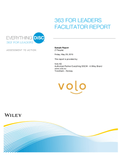 363 for leaders facilitator report