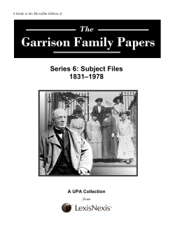 Garrison Family Papers