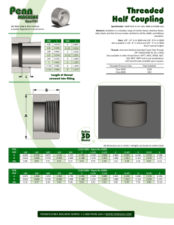 Threaded Half Coupling