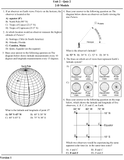 Unit 2 - Quiz 2 2-D Models Version 1