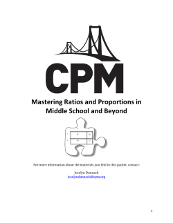 Mastering Ratios and Proportions in Middle School and
