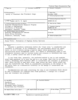 Survey of Guardrail End Treatment Usage