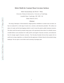 Defect Motifs for Constant Mean Curvature Surfaces