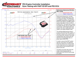 PE3 Engine Controller Installation Dyno Testing with FAST EZ