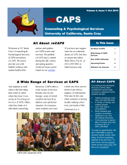 A Wide Range of Services at CAPS All About reCAPS