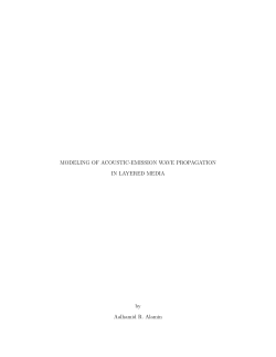 MODELING OF ACOUSTIC-EMISSION WAVE PROPAGATION IN