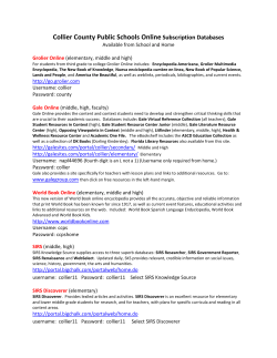 Collier Online Subscription Resources