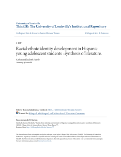 Racial-ethnic identity development in Hispanic young