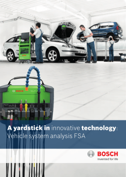 A yardstick in innovative techno logy: Vehicle