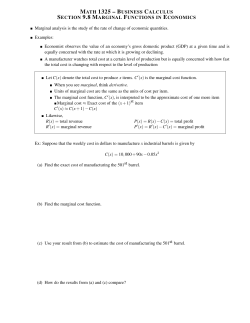 math 1325 &ndash; business calculus