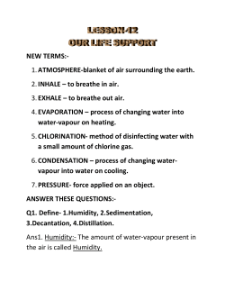 NEW TERMS:- 1. ATMOSPHERE-blanket of air surrounding the