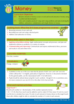 Looking back: What the 3rd class programme