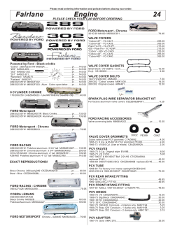 Fairlane Engine 24 - Melvin`s Classic Ford Parts