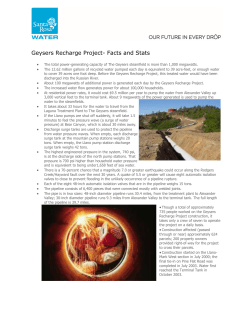 Geysers Recharge Project