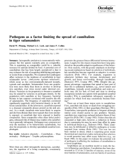 Pathogens as a factor limiting the spread of cannibalism in tiger
