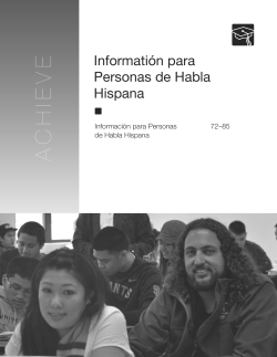 pp. 71-146 (Information in Spanish and Degrees