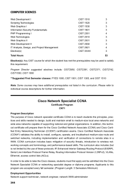 Cisco Network Specialist CCNA