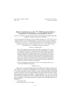 Effect of substituents on the 13C-NMR chemical shifts of