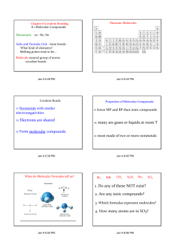 Intermolecular Forces