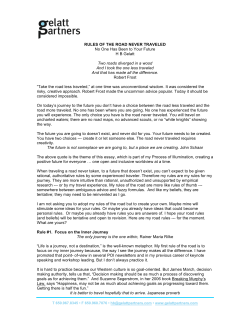 Rules of the Road Never Traveled