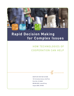 Rapid Decision Making