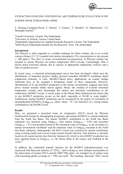 extracting pliocene continental air temperature