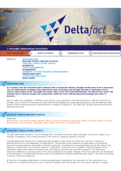 Drought determines functions - Deltaproof