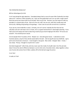 THE STEPSISTER SPEAKS OUT #8 from Monologues for Girls It isn