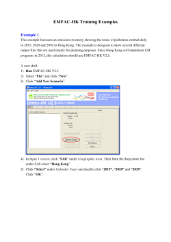 EMFAC-HK Training Examples