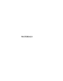 MATERIALS - canteach
