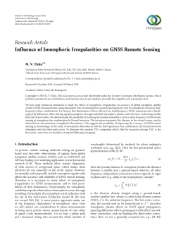 Influence of Ionospheric Irregularities on GNSS Remote Sensing