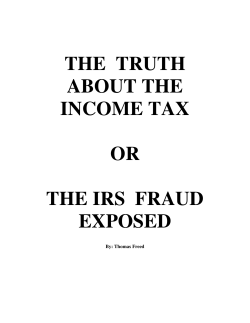 the truth about the income tax or the irs fraud exposed - Tax