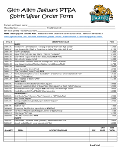 Spirit Wear Form 2016-2017 - Glen Allen High School PTSA
