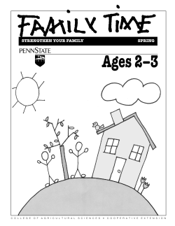Ages 2&ndash;3 - Penn State Extension